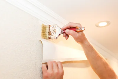 Pose de papier peint au Boulay-Morin — revêtements muraux et toiles de verre